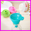 Nice kitchenware accessories silicone rubber colorful collapsible mini funnel